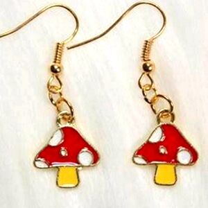 NEW! Mushroom Earrings